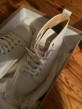 Christian Louboutin Louis Flat Calf White eu 41 us 8 preowned